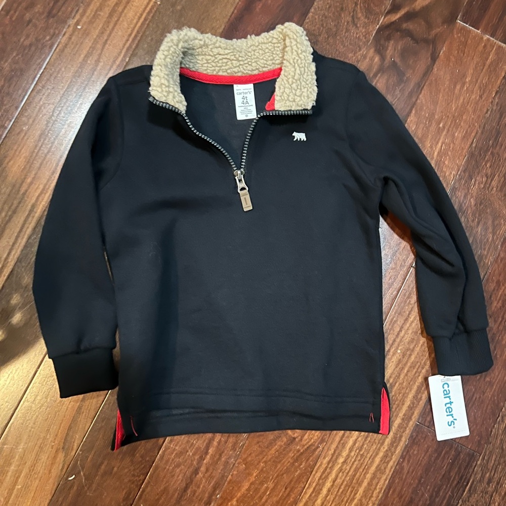 Carters Fleece Collared quarter zip